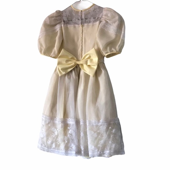 Vintage fairy princess evening mini dress💛 - Picture 3 of 4